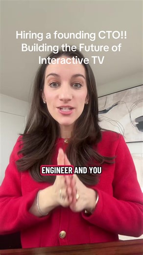 Exited founder building the next generation of TV. Now hiring a CTO with 8 years in consumer. NYC preferred. Remote w/ travel okay. Let’s build. Email me your resume!