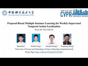CVPR23' Proposal-based Multiple Instance Learning for Weakly-supervised Temporal Action Localization