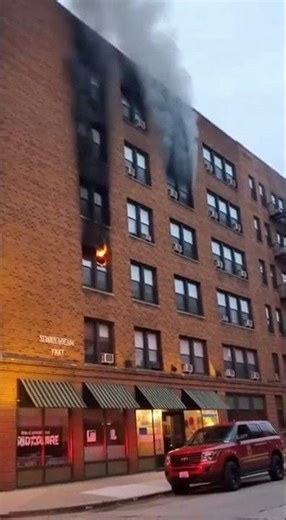 🔥 Residents trapped as THIS engulfs their building [Raw Footage #firefighter #fire #explosion #scary