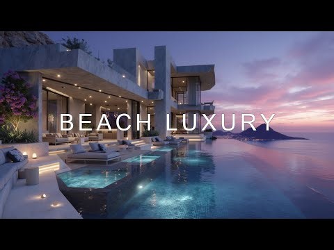 Deep House Coastal Chill Luxury Beach Sunset Mix | Golden Hour Relax