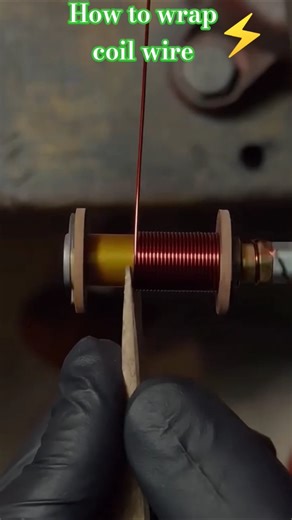 How to wrap coil wire #shortcircuit #electrical #powergrid #facts #powerplant