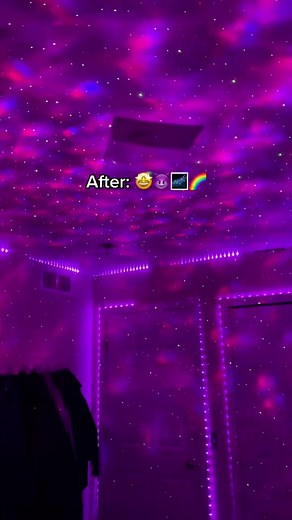 Biggest difference ever 🤩🌌🌈 #ledlights #EveryKiss #YerAWizard #StepandFlex #leds
