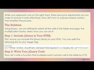 How to Multiply HTML Table Values by 0.75 Using jQuery