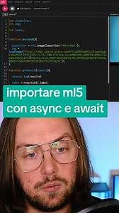 importare ml5 con async e await | #p5js #javascript #tutorial #ai #machinelearning