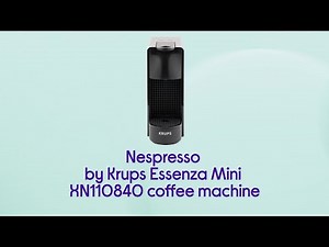 Nespresso by KRUPS Essenza Mini XN110840 Coffee Machine - Black - Product Overview