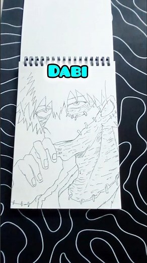 how to make dabi drawing step by step from my hero Akademi # shorts #dabi #myheroacademia
