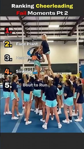 That face plant tho 😳 #Cheerleading #Fails