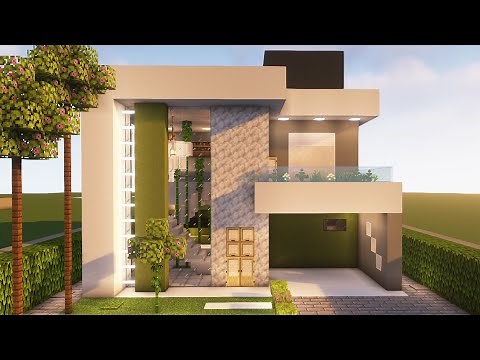 Minecraft: Como fazer uma Mansão Moderna - Tutorial Manyacraft