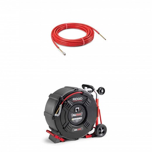 RIDGID K9-306 FlexShaft Drain Cleaning Machine (3/8 in. x 125 ft.) with 125 ft. Cable Assembly Combo - The Home Depot