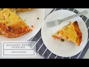 Resepi Puding Roti Ayam / Savoury Bread Pudding / Chicken Bread Pudding