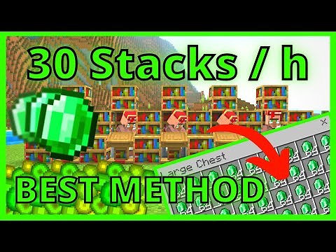Best 1.18 EMERALD METHOD for Minecraft Bedrock | SIMPLE & FAST Tutorial | for PS4/XBox/PC/MCPE
