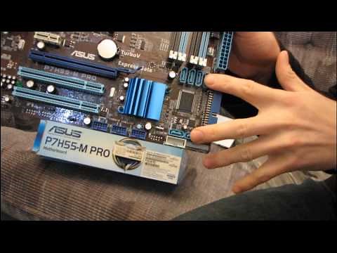 ASUS P7H55-M Pro Core i3 & i5 H55 Motherboard Unboxing & First Look Linus Tech Tips