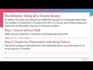 How to Create RxJS Observables for Angular's ngFor Directive
