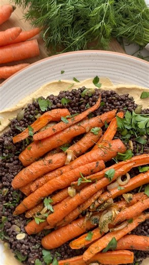 Roasted Carrots with Lentils & Herbs | Lupus Canada Recipe Corner
