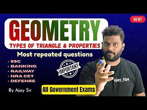 Geometry Made Easy! 🚀 All Types of Triangles & Properties in One Video #geometryforssc #geometry