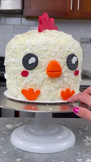 Spring Chick Cake Decoration | CHELSWEETS #shorts