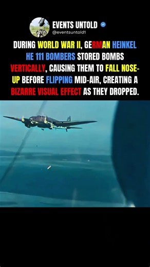 The Strange Way Heinkel He 111 Bombs Were Dropped #ww2 #shorts
