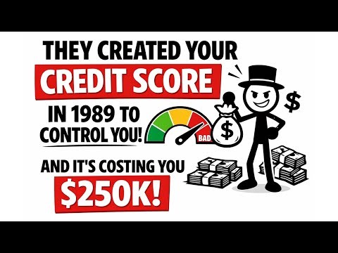 They Created Your Credit Score In 1989 To Control You (And It's Costing You $250K) #PersonalFinance