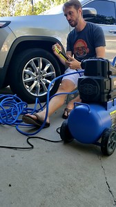 Tire inflation from compressor not working