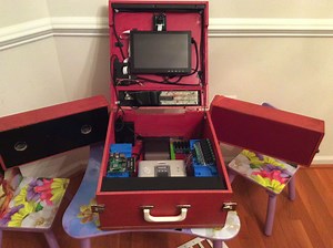 This Multipurpose Mobile Lab was Once a Portable Record Player! #piday #raspberrypi @Raspberry_Pi