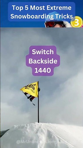 Top 5 Most Extreme Snowboarding Tricks