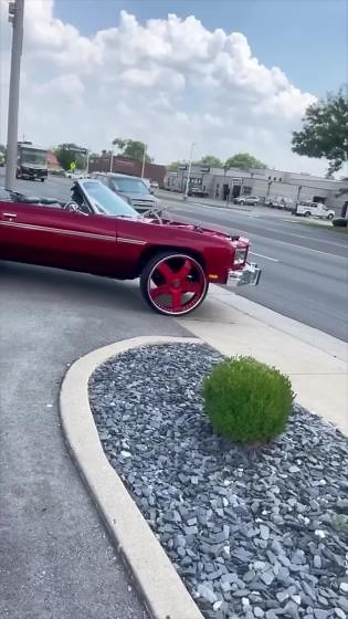 Red 75 Chevy Vert on 30’s Riding