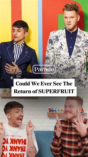Scott Hoying and Mitch Grassi discuss #Superfruit and potentially posting unreleased material! Head to the link below for more on our interview with #Pentatonix. | PARADE Magazine