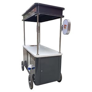[Hot Item] Yituo Factory Price One Stop Customized Cold Drink Cart Candy Cart Mobile Ice Cream Cart for Business with Umbrella