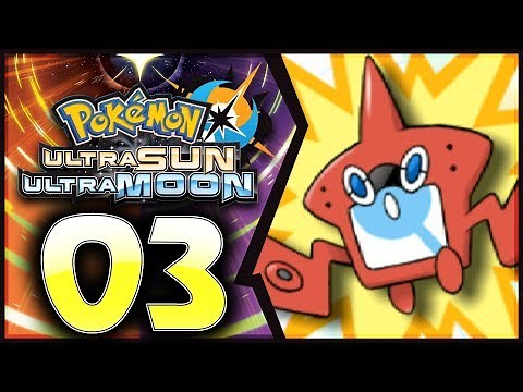 Pokemon Ultra Sun and Moon: Part 3 - Rotom Dex! [100% Walkthrough]