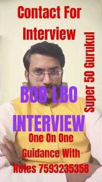 #boblbointerview #bankofbarodainterview #bankofbaroda2025 #interviewquestions #boblbo #mockinterview