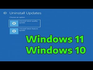 How To Rollback Upgrade or Go To Previous Build in Windows