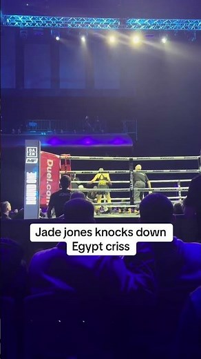 Jade Jones knocks down Egypt criss #misfitsboxing #jadejones