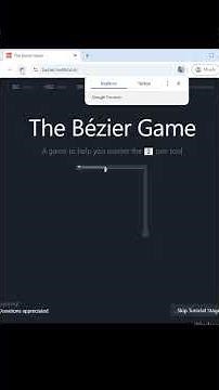 bezier game to make you better at pen tool at creative apps