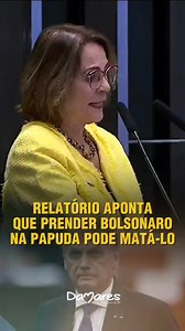 164K views · 99K reactions | Por isso a Comissão de Direitos Humanos do Senado esteve na Papuda, para constatar o que já sabíamos. Se trancarem Bolsonaro lá ele corre sério risco de morrer. Com nosso relatório da diligência em mãos temos agora condições de denunciar ao mundo esse absurdo. Já acionamos todos os órgãos de direitos humanos nacionais e internacionais. Não vamos permitir que coloquem a vida de nosso líder em risco. | Damares Alves | Facebook