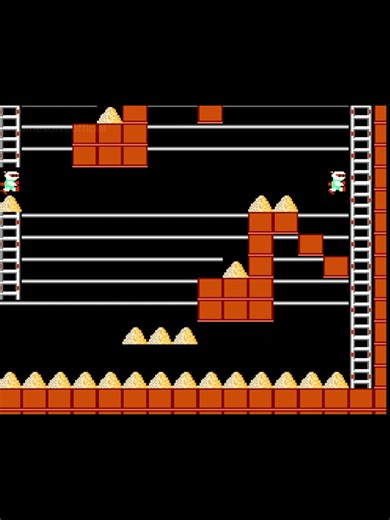 Championship Lode Runner 🧱💎 Stage 2. Think fast, dig smarter. One wrong step, game over. Pure retro strategy. #LodeRunner #RetroGaming #ArcadeClassic #OldSchoolGames #GamingReels