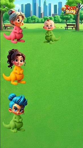 Mother kangaroo looking for her baby #cartoon #animation #shorts #usa