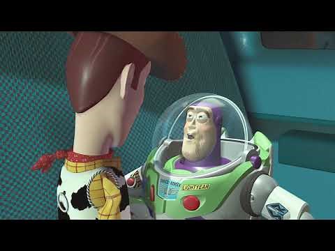 Sheriff Woody & Buzz LightYear Fight | Toy Story (1995)