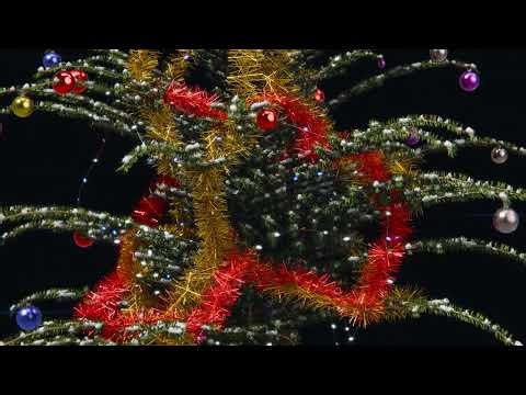 Christmas Tree made with geometry nodes in blender.