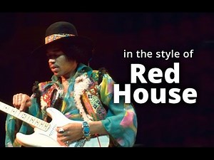 Jimi Hendrix 'Red House' style B Slow Blues Guitar solo Backing Track (Jamtrack in B major)