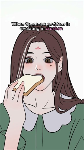 Moon Goddess Kaguya is sometimes a freak in crushon #crushonai #yuri #booktok\r#manhwa #wlw