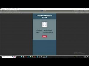 Facebook Authentication with Firebase in Unity Demo