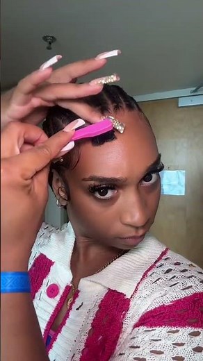 Baddie Edges on Braids (Swoops That Stay Put) | NO FLAKES #edgecontrol #edgecontrolthatworks #hair