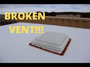 BROKEN!!! | HOW TO REPLACE YOUR TRAILER OR RV ROOF VENT LID