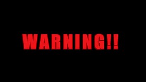 Download Flashing neon WARNING text video, good for danger sign illustrations for free
