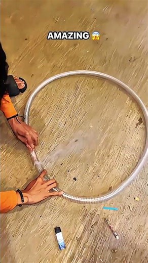 Burning Firework Wick in Rocket Hose | Amazing Result 🔥#shorts