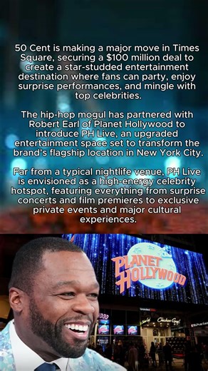 Secures Huge $100M Agreement to Transform Times Square Venue!!! #50Cent #BusinessMove