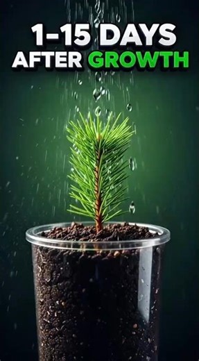 A Pine Tree Growing in a Transparent Pot | Timelapse #plants #garden