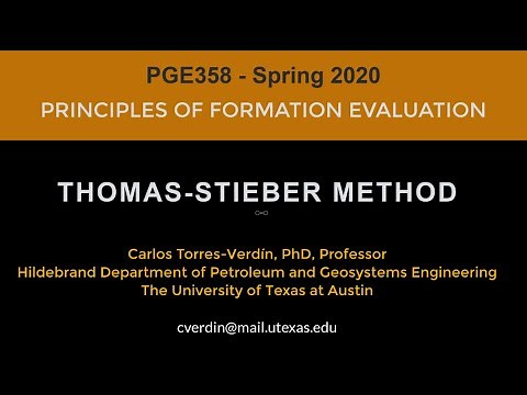 Thomas-Stieber Method: PGE358, Spring 2020