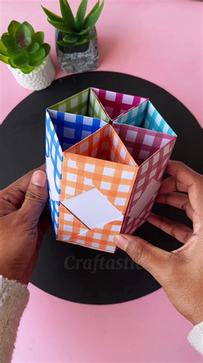 DIY Paper Pen Holder Craft Tutorial