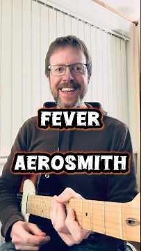 20-second guitar challenge! 🎸 Learn how to play the riff from ‘Fever’ by Aerosmith